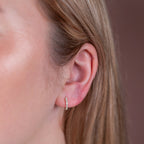 Kolczyki Pave Huggie | Złote