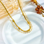 Elegancki naszyjnik łańcuszkowy Archen | Złoty