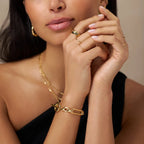 Bransoletka z ogniwami T-Bar | Złoto