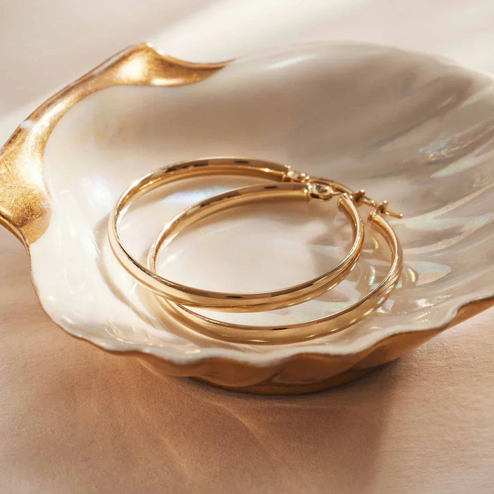 Kolczyki Noa | Białe złoto