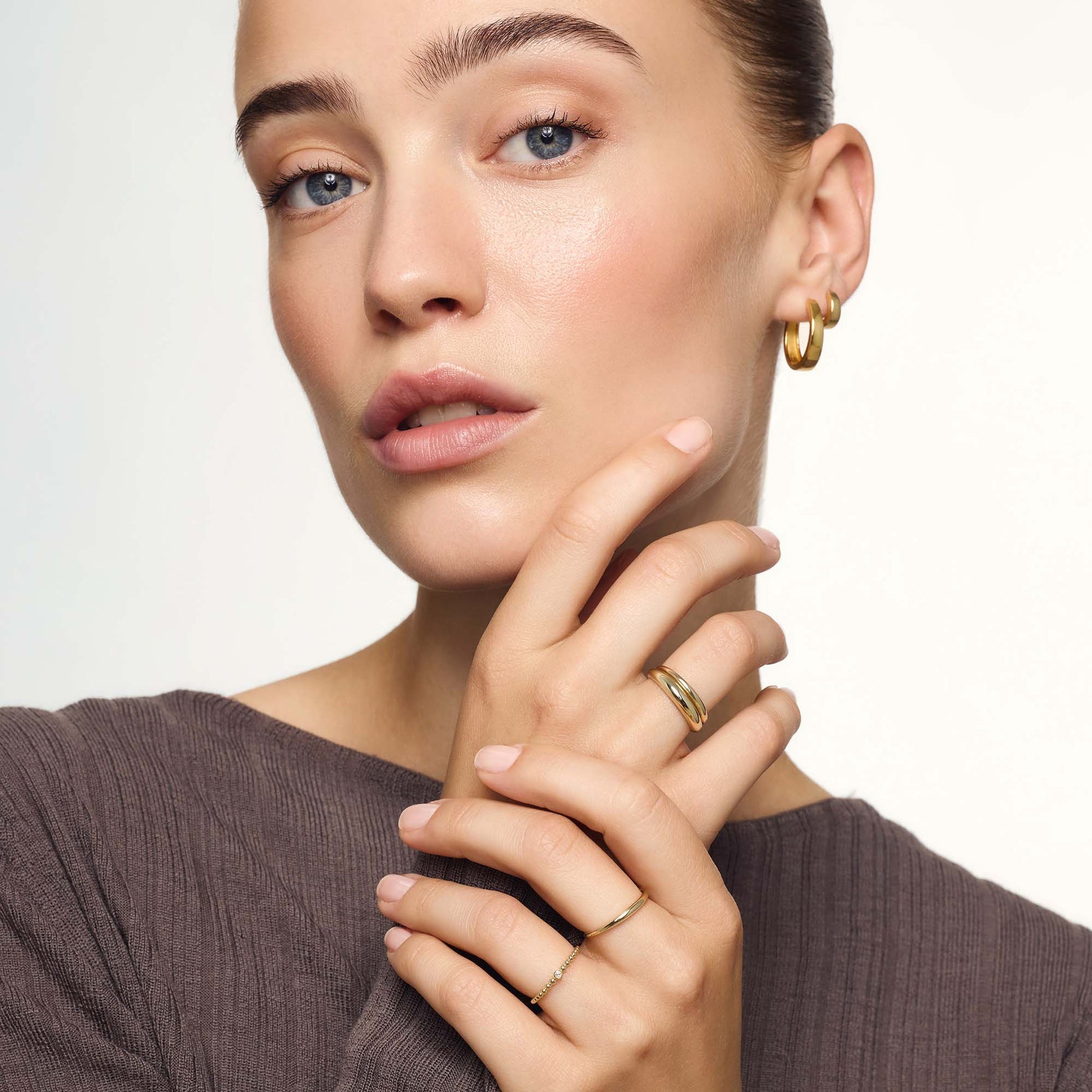 Kolczyki Gia Hoops | Złote