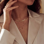 Naszyjnik z płaskim łańcuszkiem | Złoty