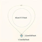 Naszyjnik Oceanheart Twins | Białe złoto