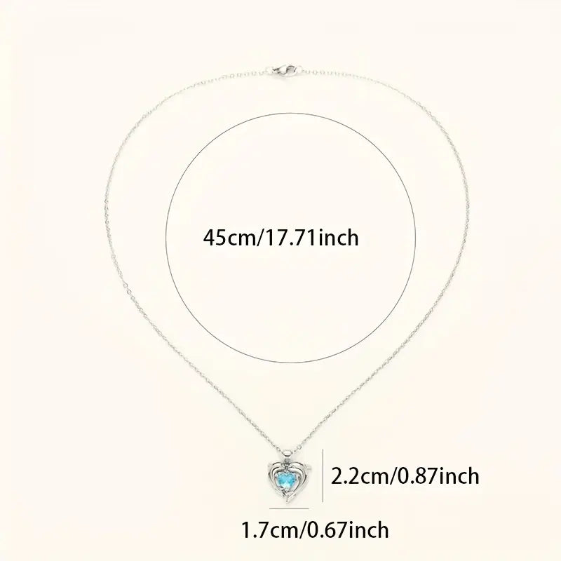 Naszyjnik Oceanheart Twins | Białe złoto