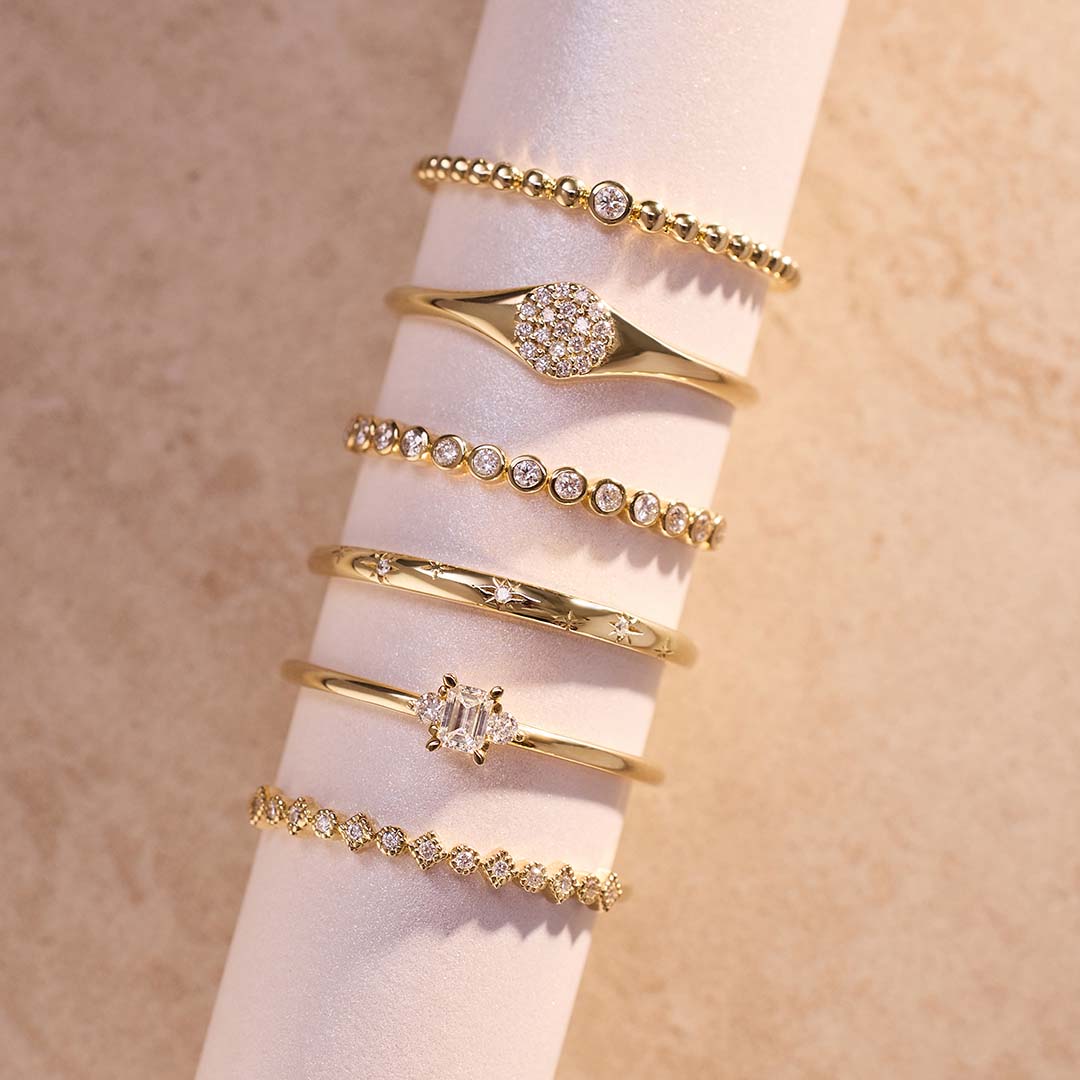 Pierścień Bubble | Złoto